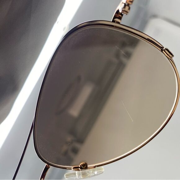 MICHAEL KORS SICILY M2045S 200 ROSE GOLD BROWN 59/13 59mm AVIATOR SUNGLASS G921 - Picture 6 of 9